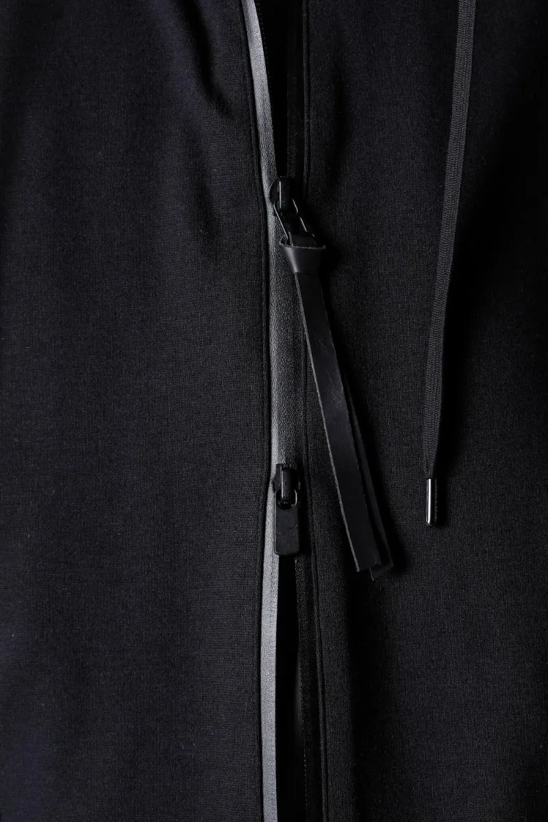 High neck track jacket stretch viscose
