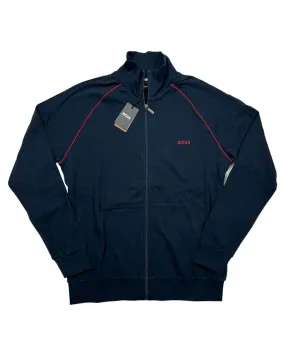 Hugo Boss Full Zip Men Track Jacket Dark Blue L SALE