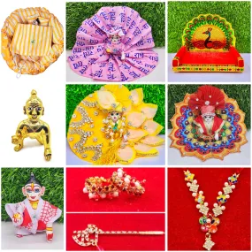 Janmashtami Special Combo For Laddu Gopal Ji {random design}