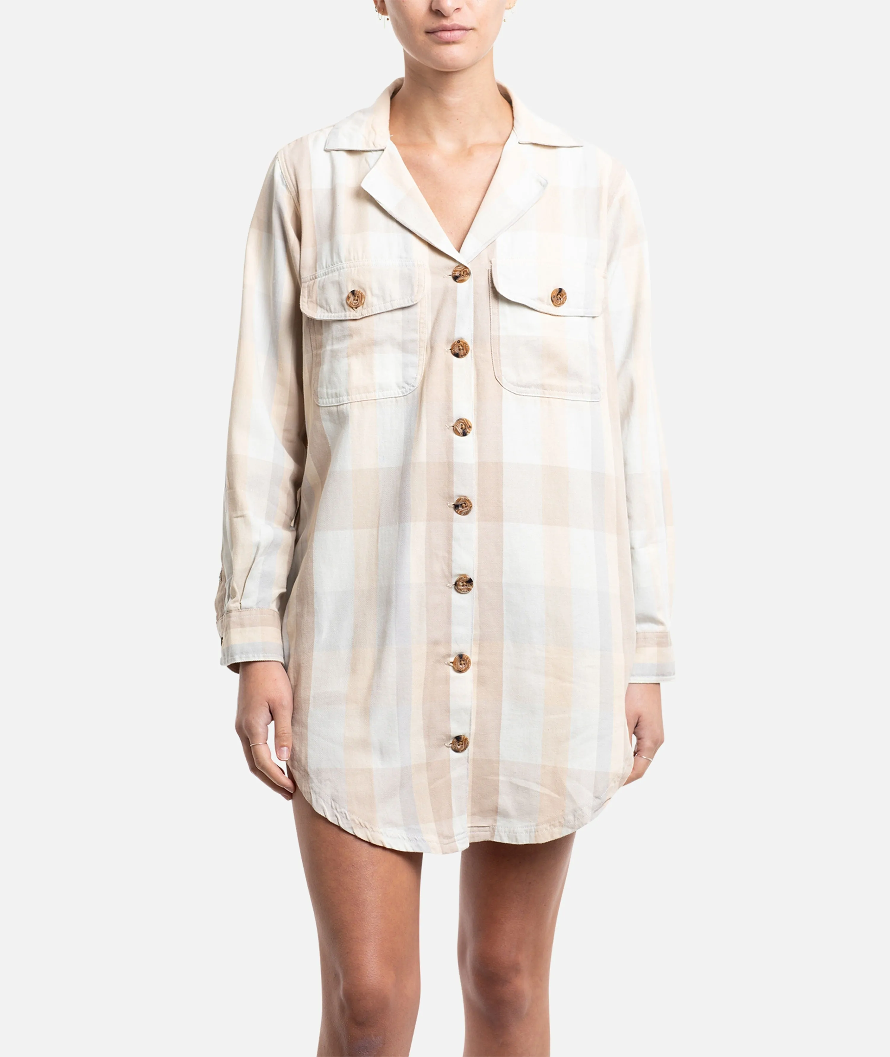 Jetty Bonita Flannel Dress - Sand