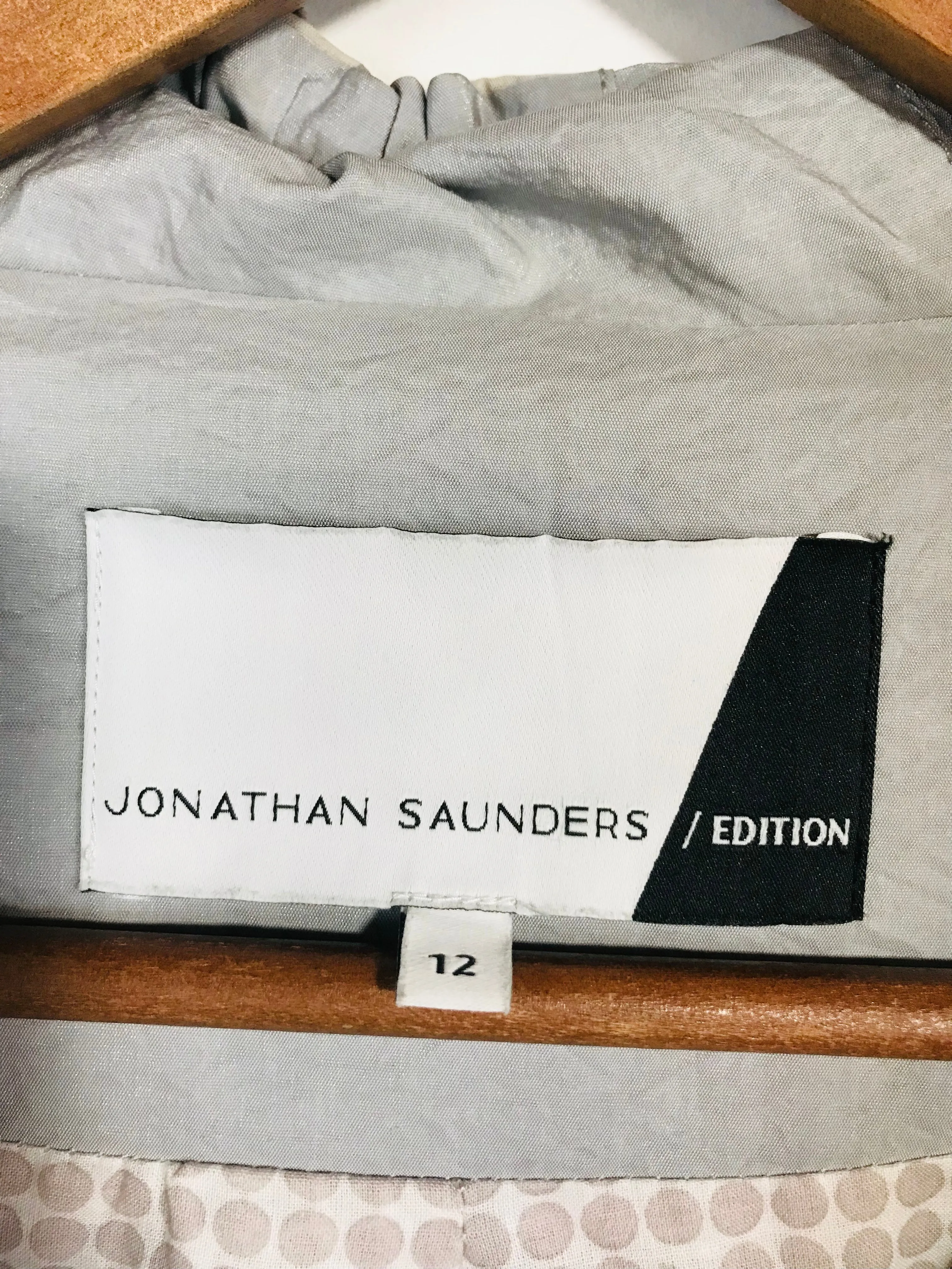 Jonathan Saunders / Edition Women's Hooded Parka Jacket | UK12 | Grey