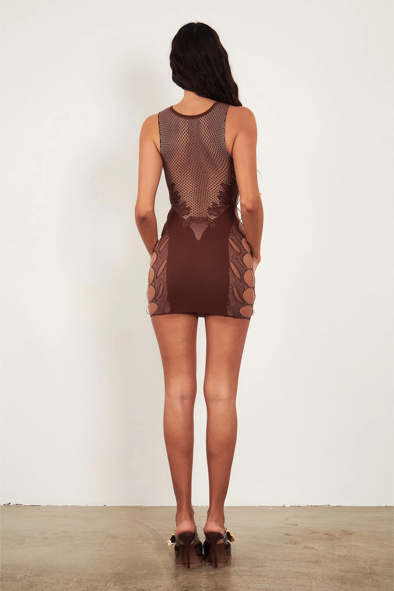 Juliet Dress Old Money Brown