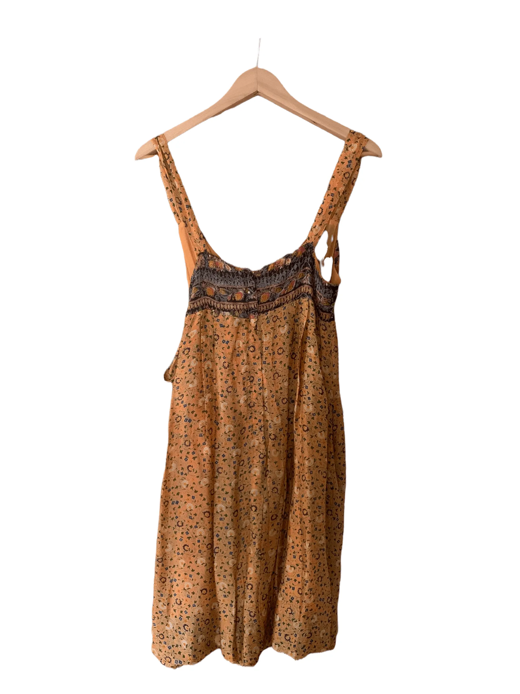 Juliet Dunn Floral Dress Orange UK Size 8/10