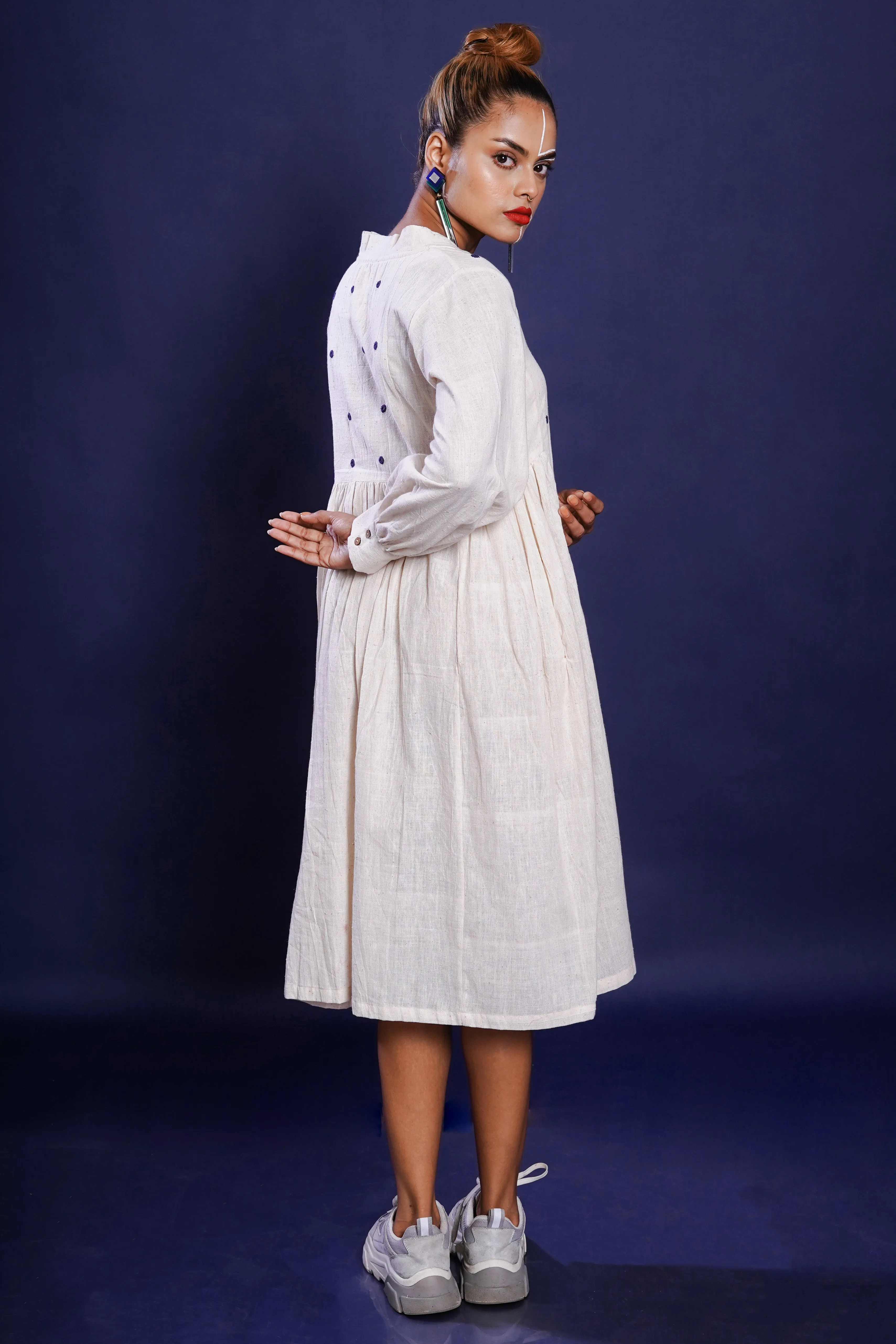 Kala cotton mirror work timeless dress