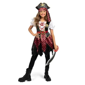 Kids Pirate Costume, Buccaneer Princess Dress for Girls