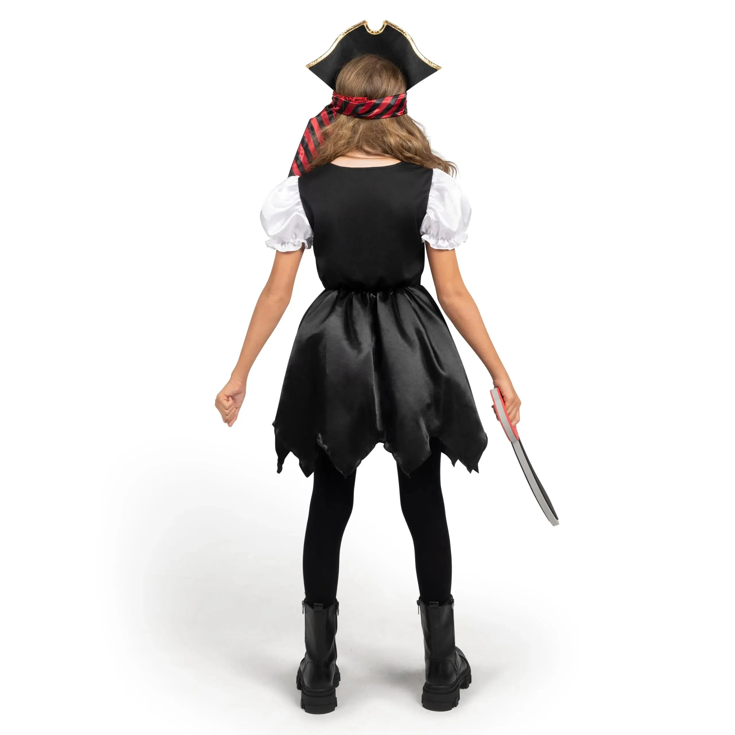 Kids Pirate Costume, Buccaneer Princess Dress for Girls