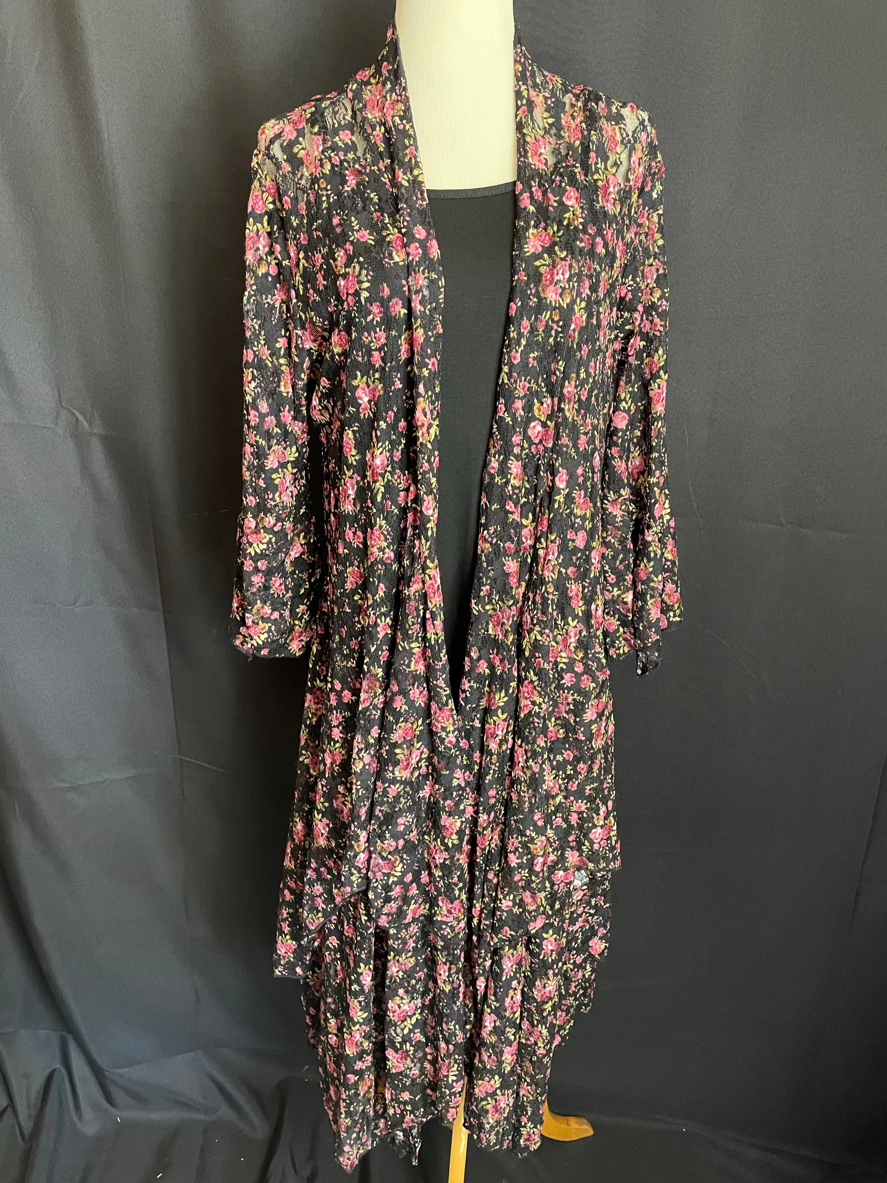 Layered Floral Lace Jacket