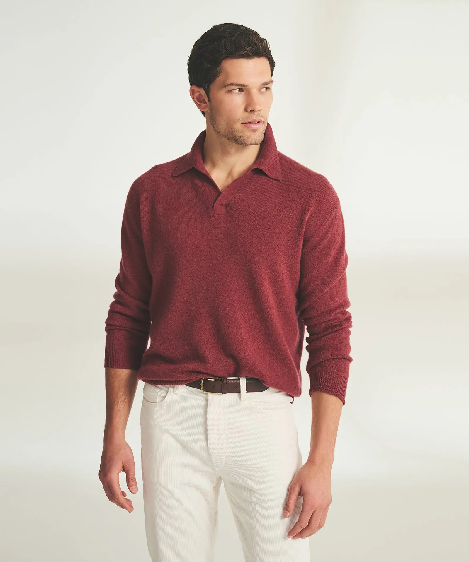 Lightweight Cashmere Relaxed Polo