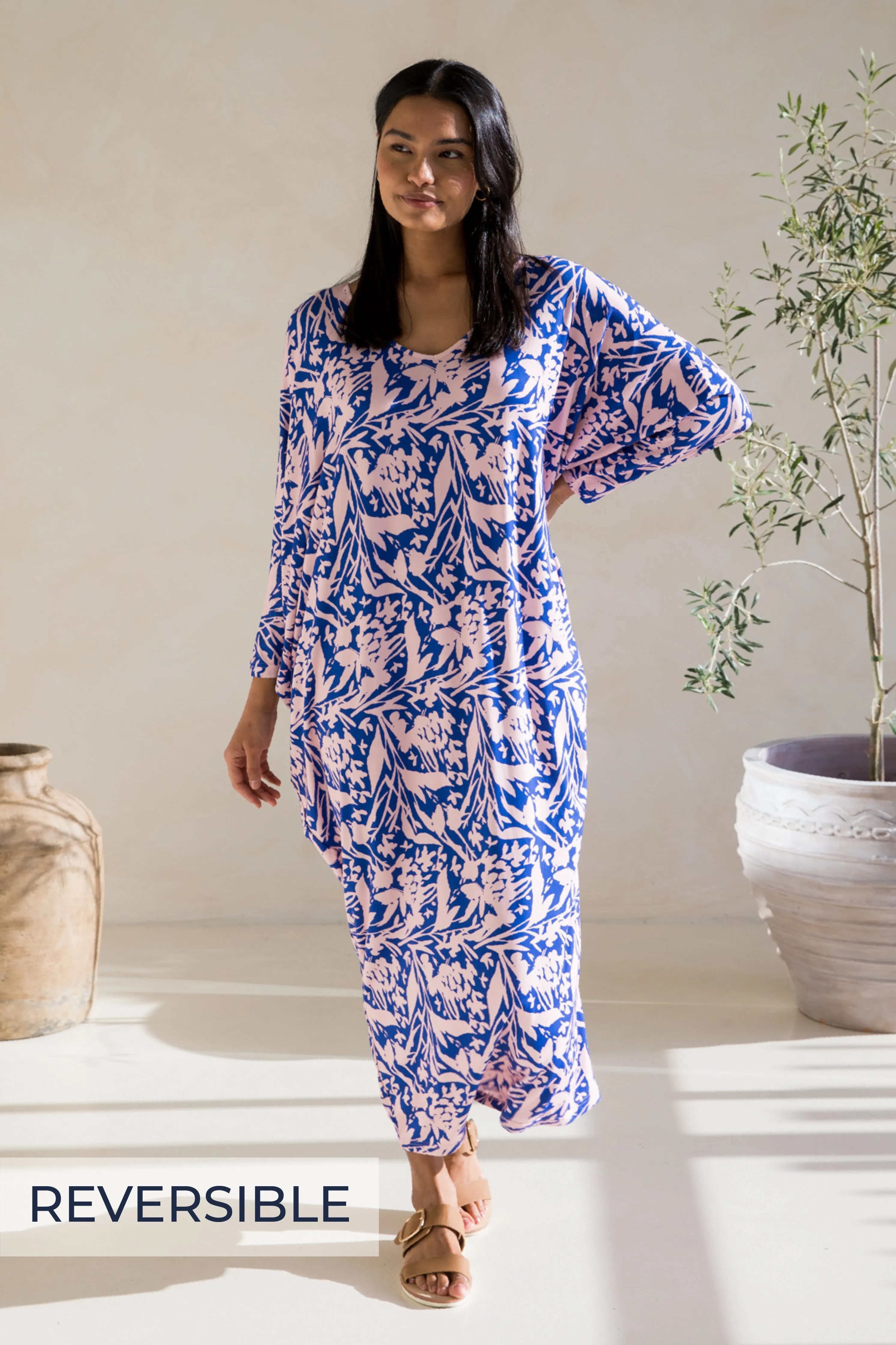 Long Sleeve Maxi Miracle Dress in Full Bloom