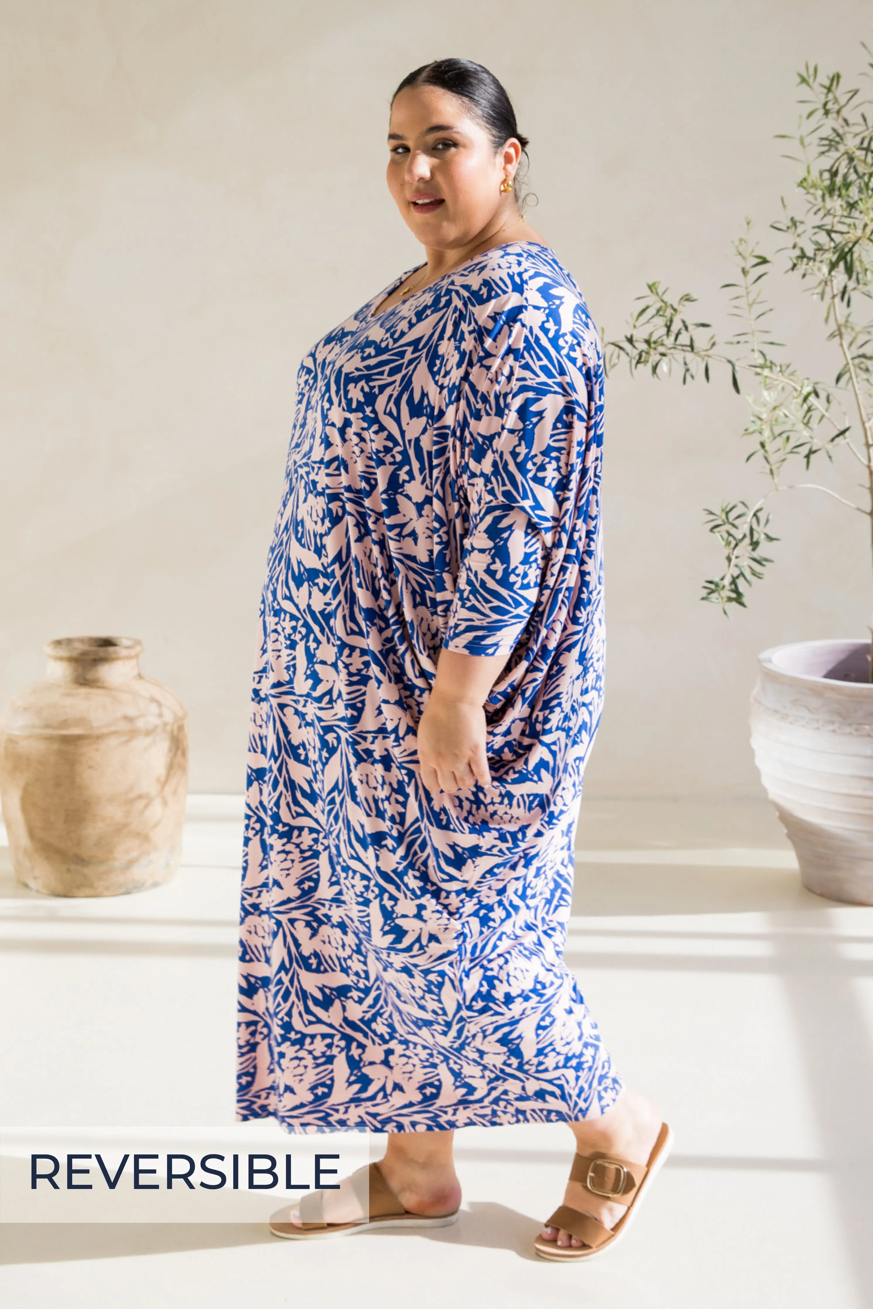 Long Sleeve Maxi Miracle Dress in Full Bloom