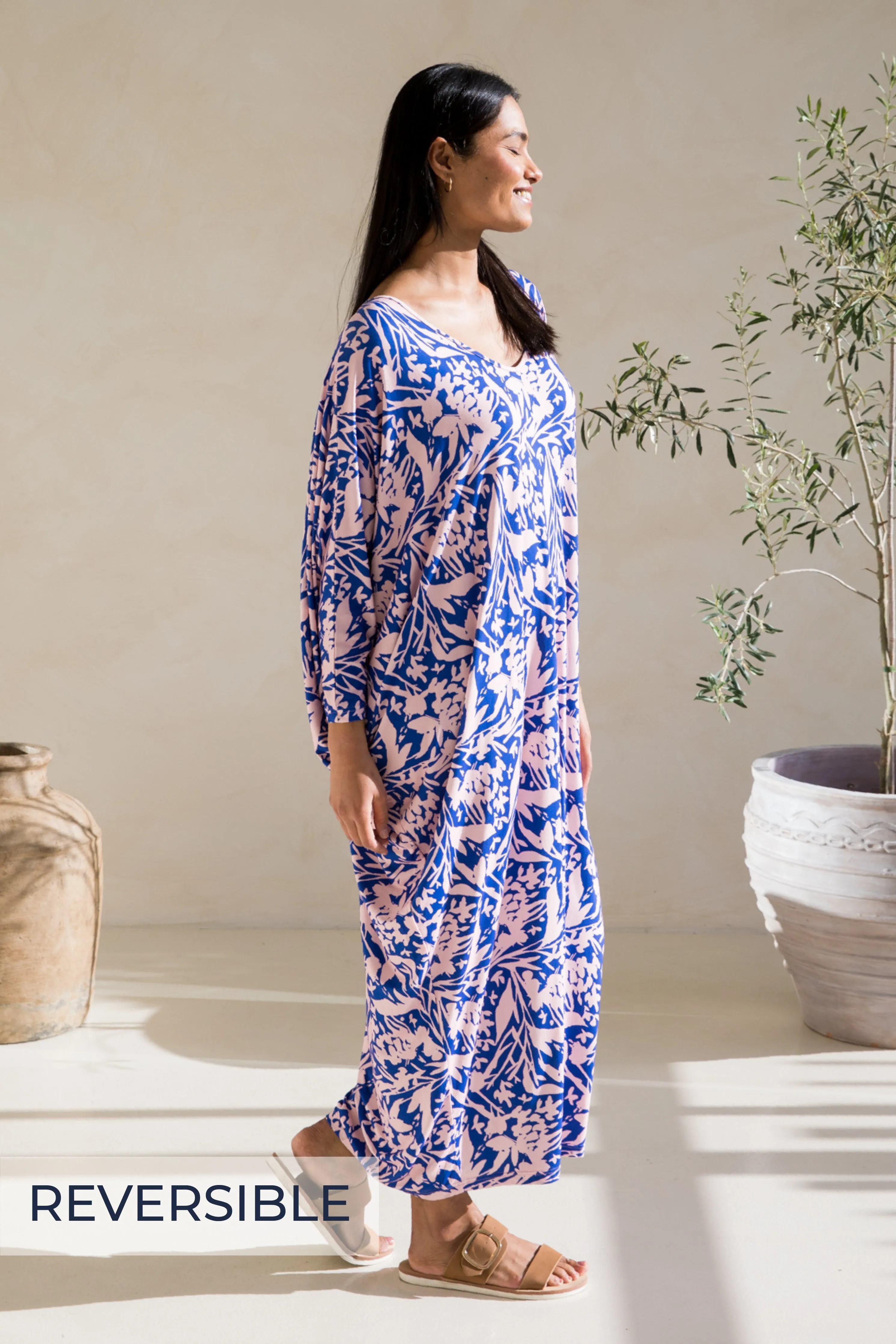 Long Sleeve Maxi Miracle Dress in Full Bloom