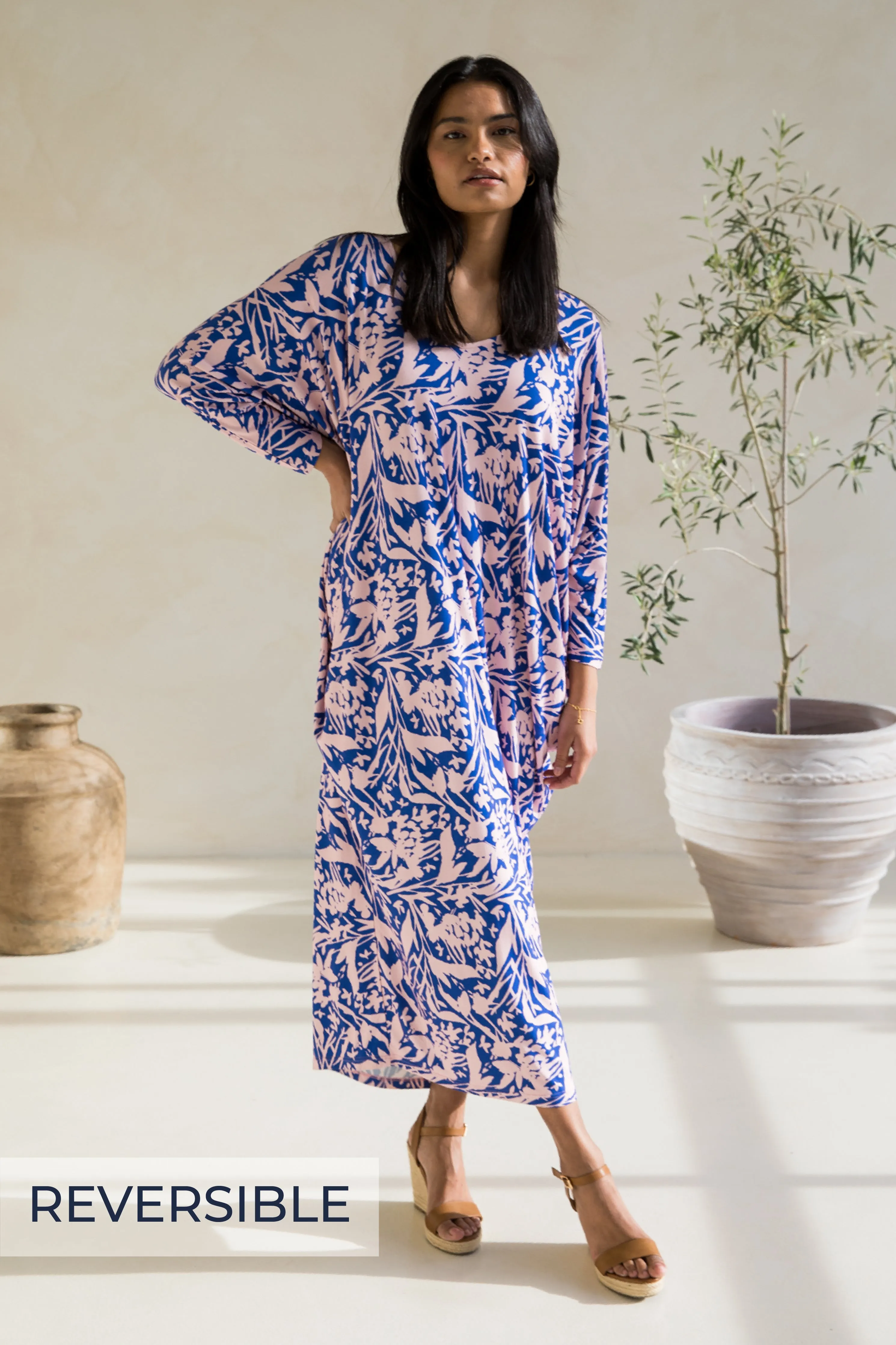Long Sleeve Maxi Miracle Dress in Full Bloom