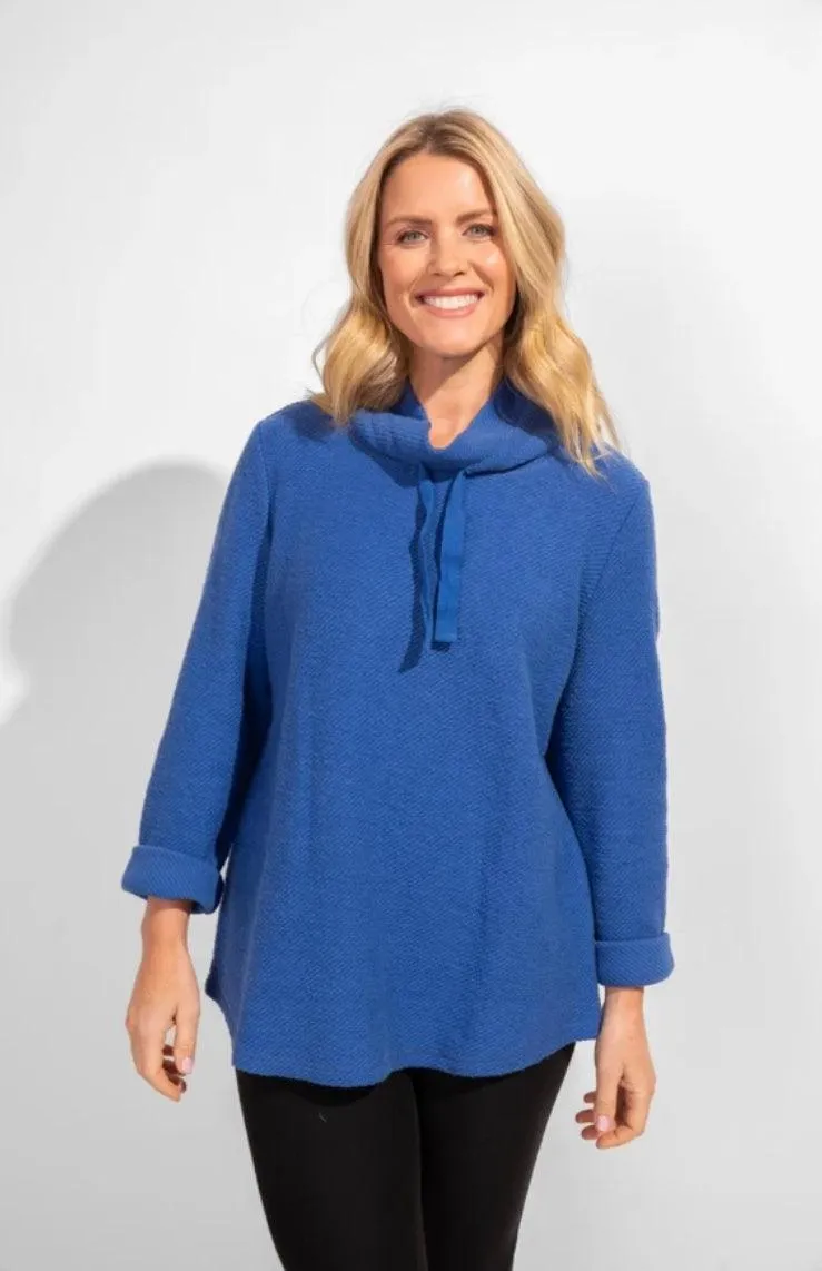 Loopy Terry Drawstring Pullover by Escape