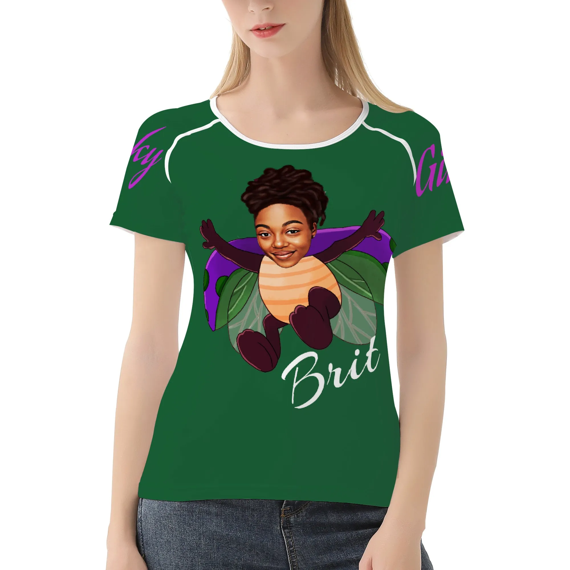 Lucky Girls by Brit Women's All-Over Print T shirt