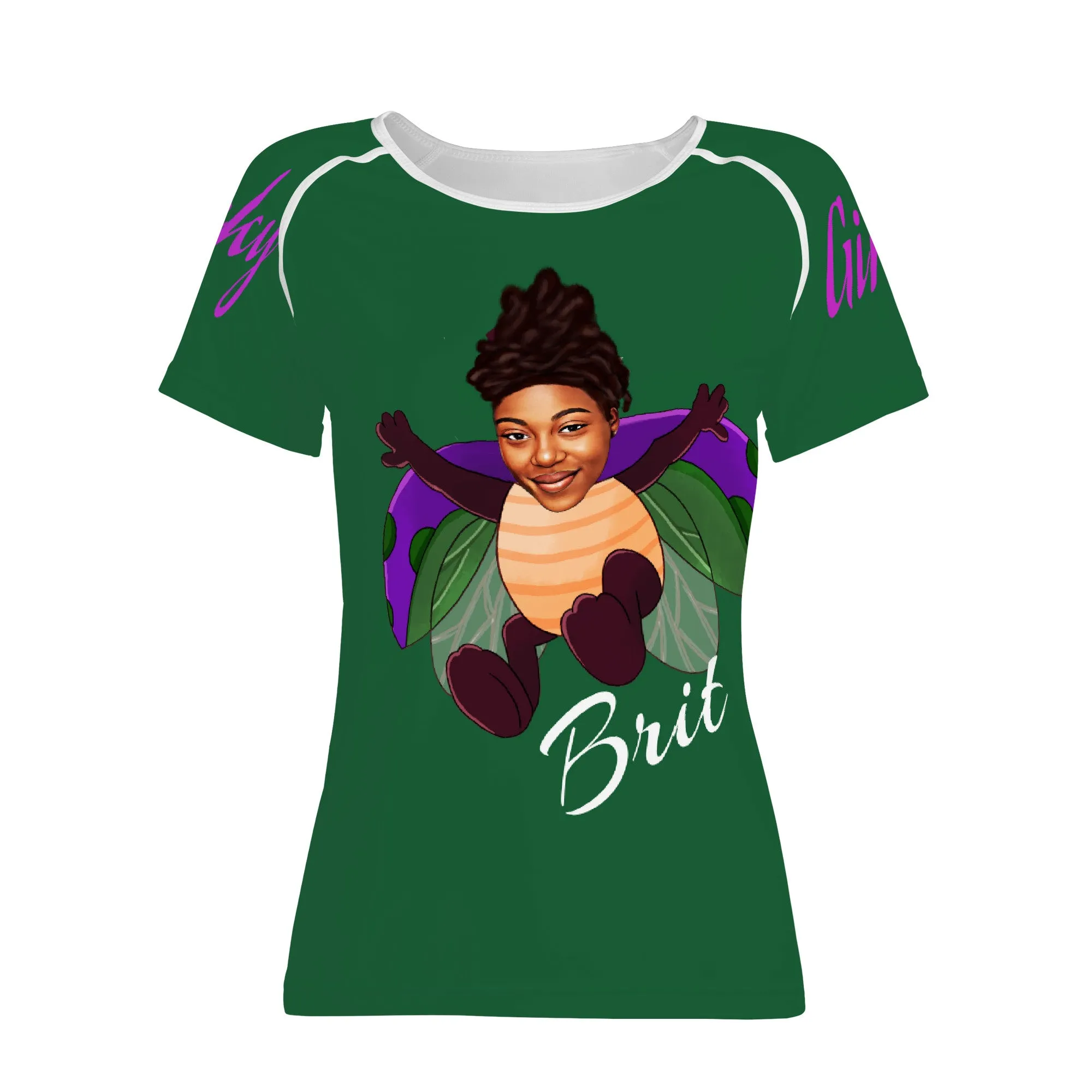 Lucky Girls by Brit Women's All-Over Print T shirt