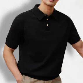 Luxury knitted polo t-shirt