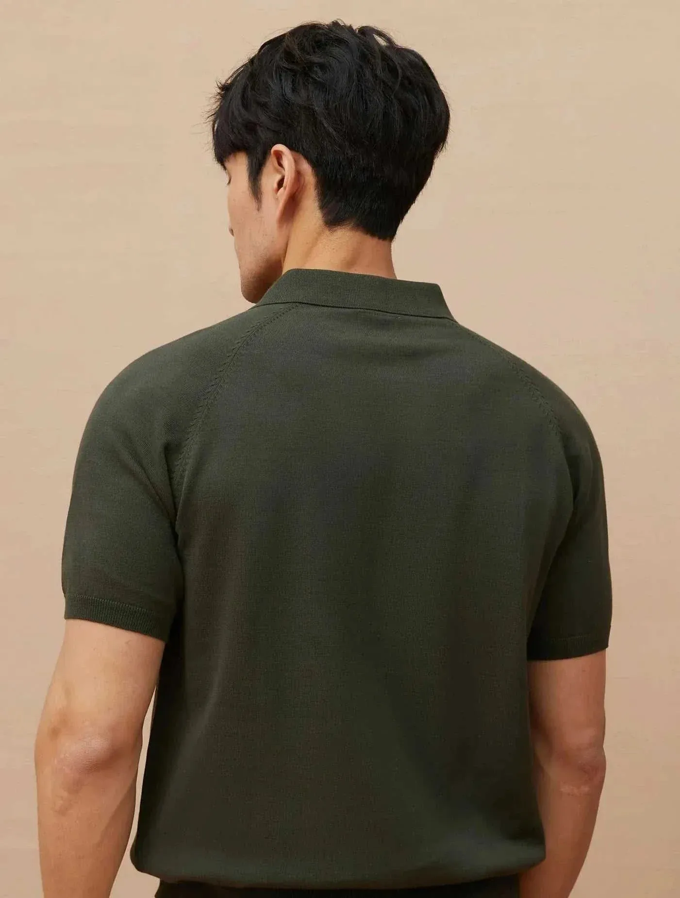 Luxury knitted polo t-shirt