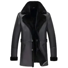 Men's B3 Shearling Aviator Jacket - Stylish Sheepskin Fur Coat
