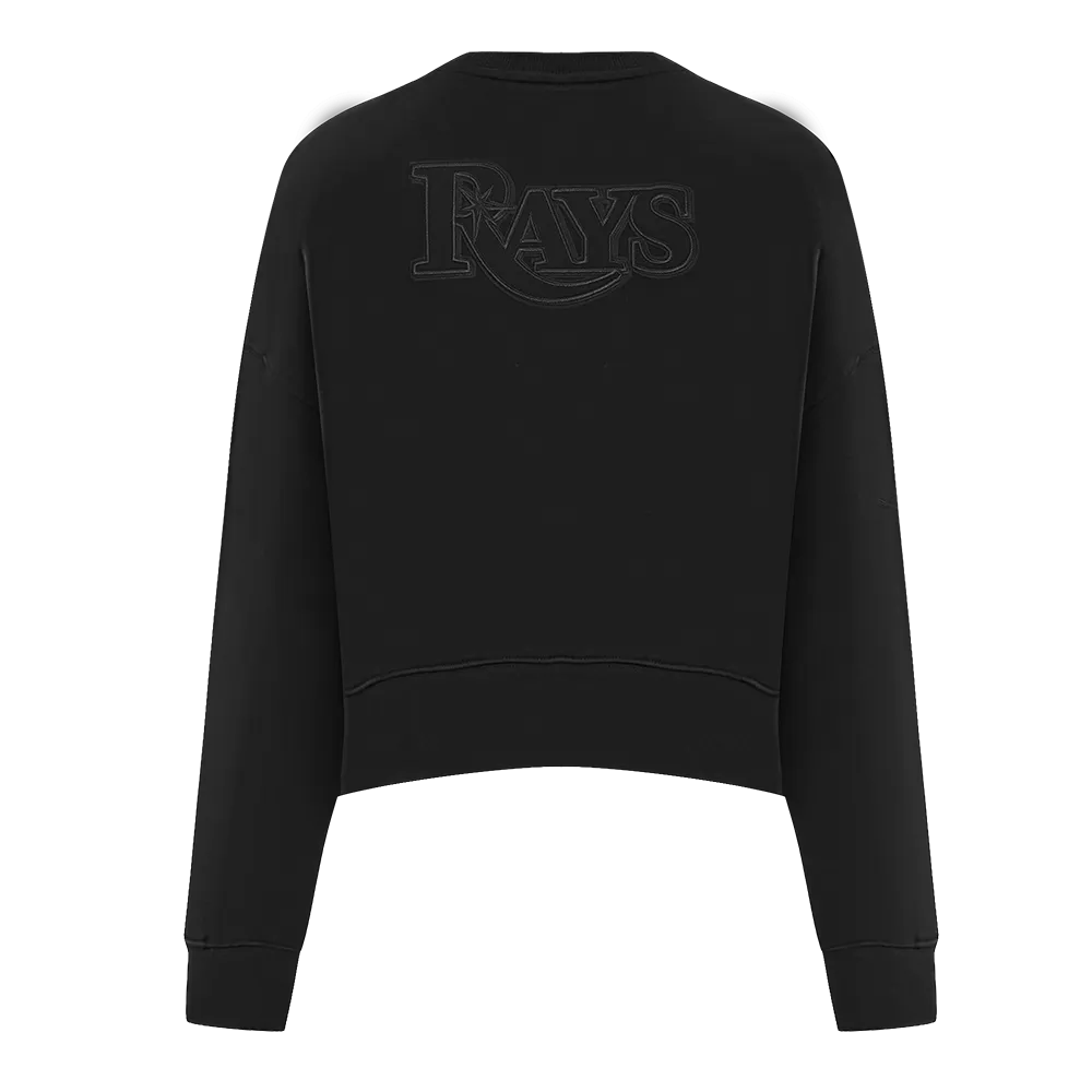 MLB TAMPA BAY RAYS NEUTRAL WOMEN'S CREWNECK (BLACK)