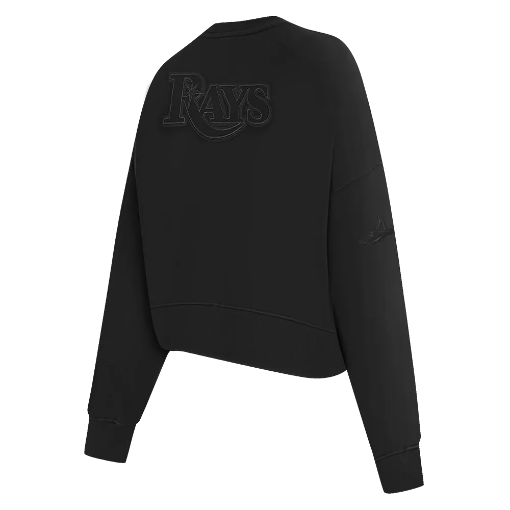 MLB TAMPA BAY RAYS NEUTRAL WOMEN'S CREWNECK (BLACK)