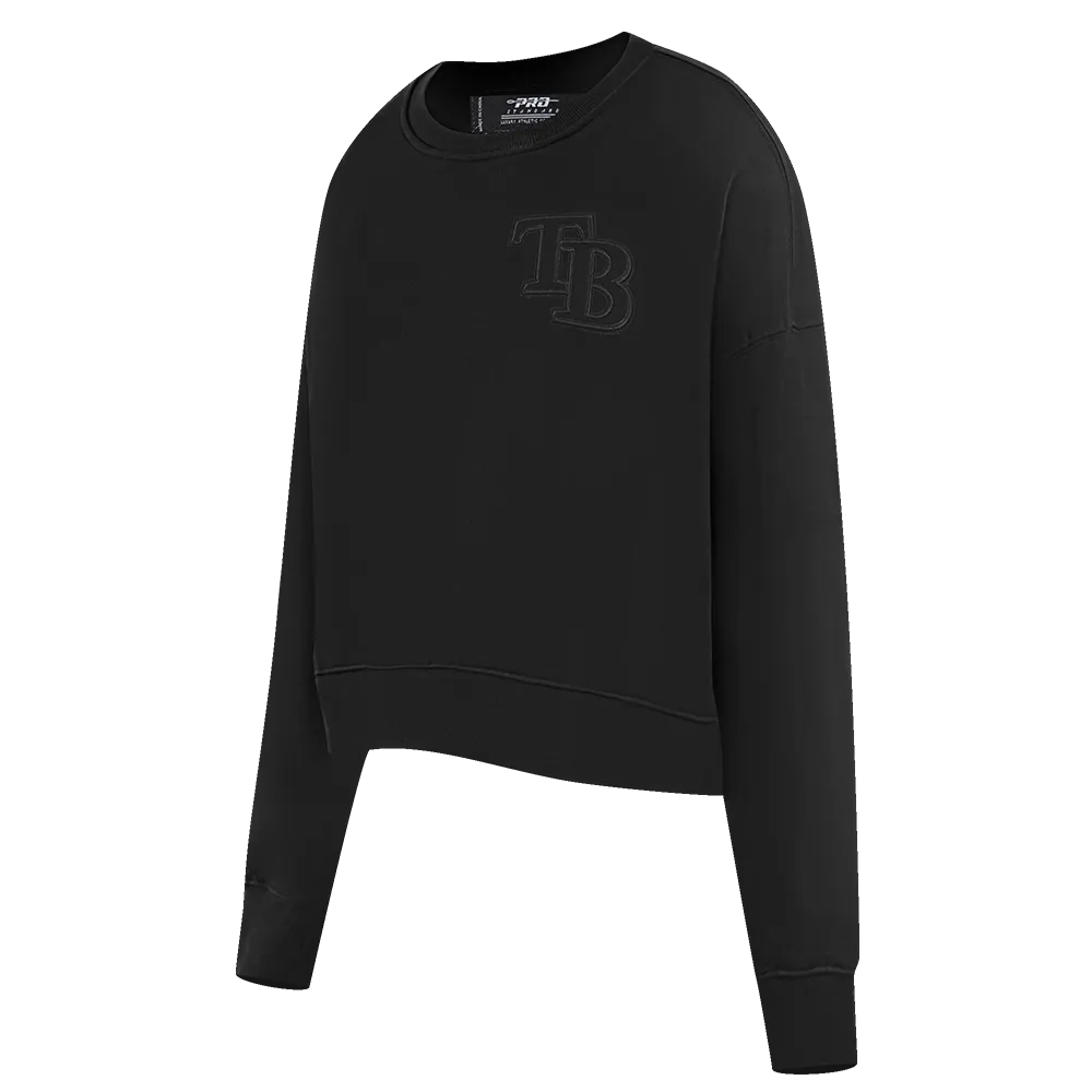 MLB TAMPA BAY RAYS NEUTRAL WOMEN'S CREWNECK (BLACK)