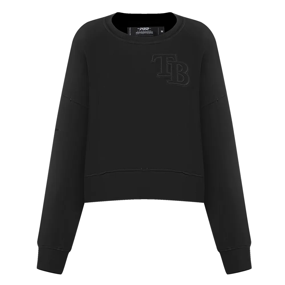 MLB TAMPA BAY RAYS NEUTRAL WOMEN'S CREWNECK (BLACK)