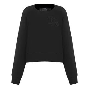 MLB TAMPA BAY RAYS NEUTRAL WOMEN'S CREWNECK (BLACK)