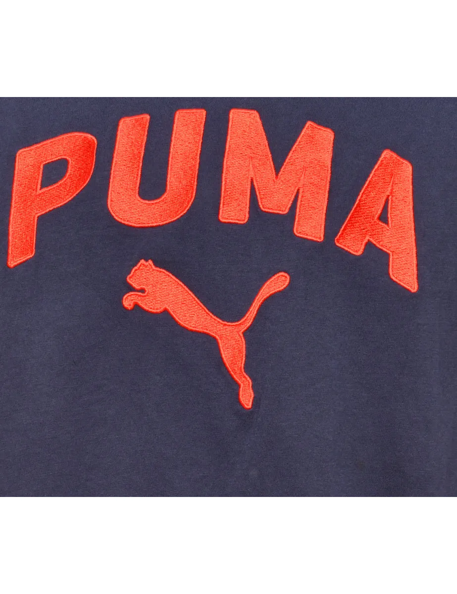 Navy Puma Printed T-shirt - M