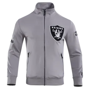 NFL OAKLAND RAIDERS CLASSIC MEN'S TRACK JACKET (GRAY)