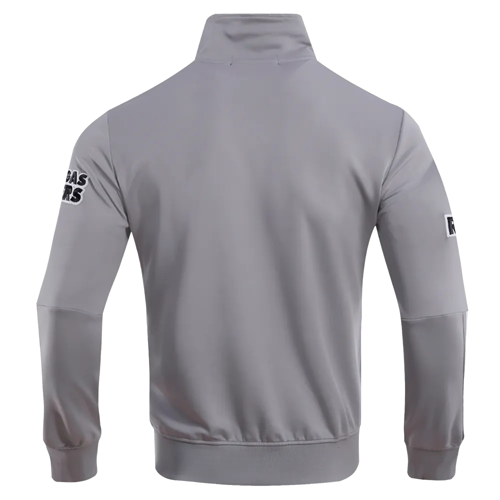 NFL OAKLAND RAIDERS CLASSIC MEN'S TRACK JACKET (GRAY)