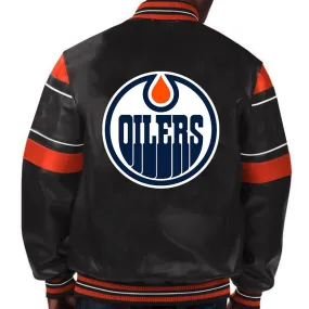 NHL Edmonton Oilers Leather Jacket by TJS