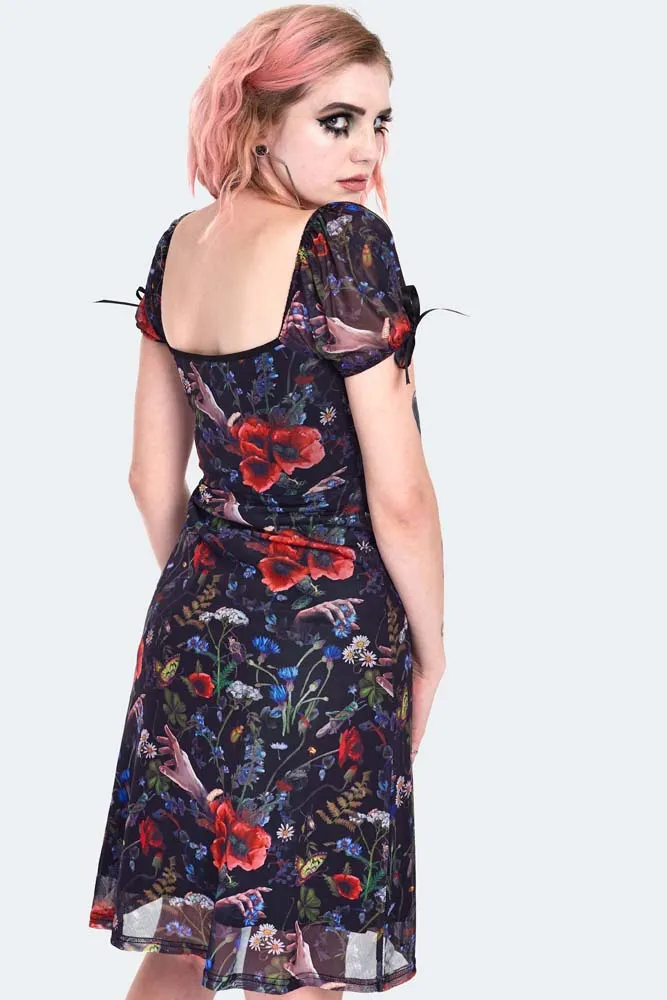 Night Meadow Skater Dress