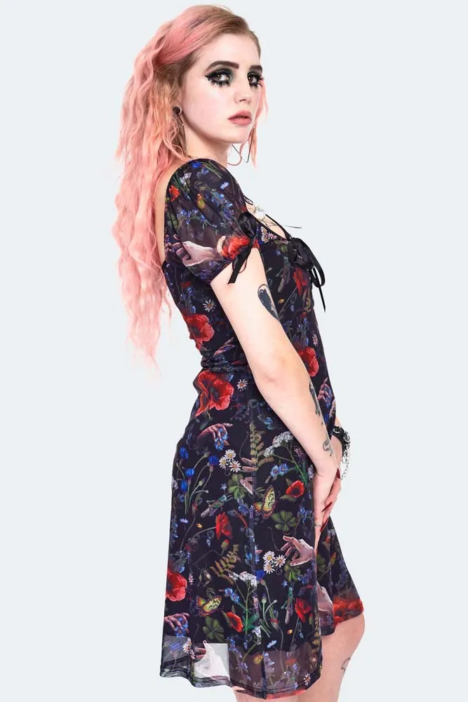 Night Meadow Skater Dress