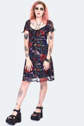 Night Meadow Skater Dress