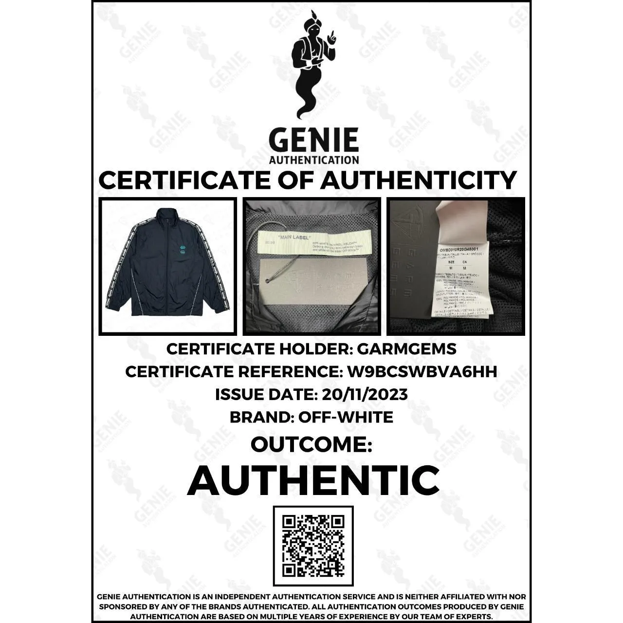 Off-White Trim Logo Track Jacket