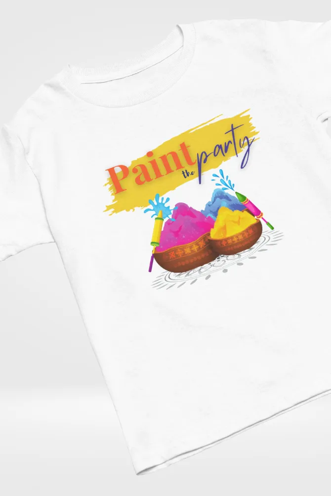 Paint The Party Holi T-shirt for women