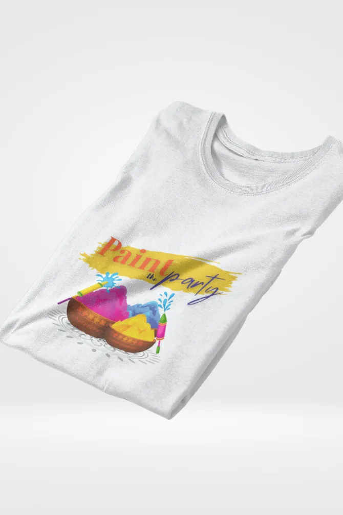 Paint The Party Holi T-shirt for women