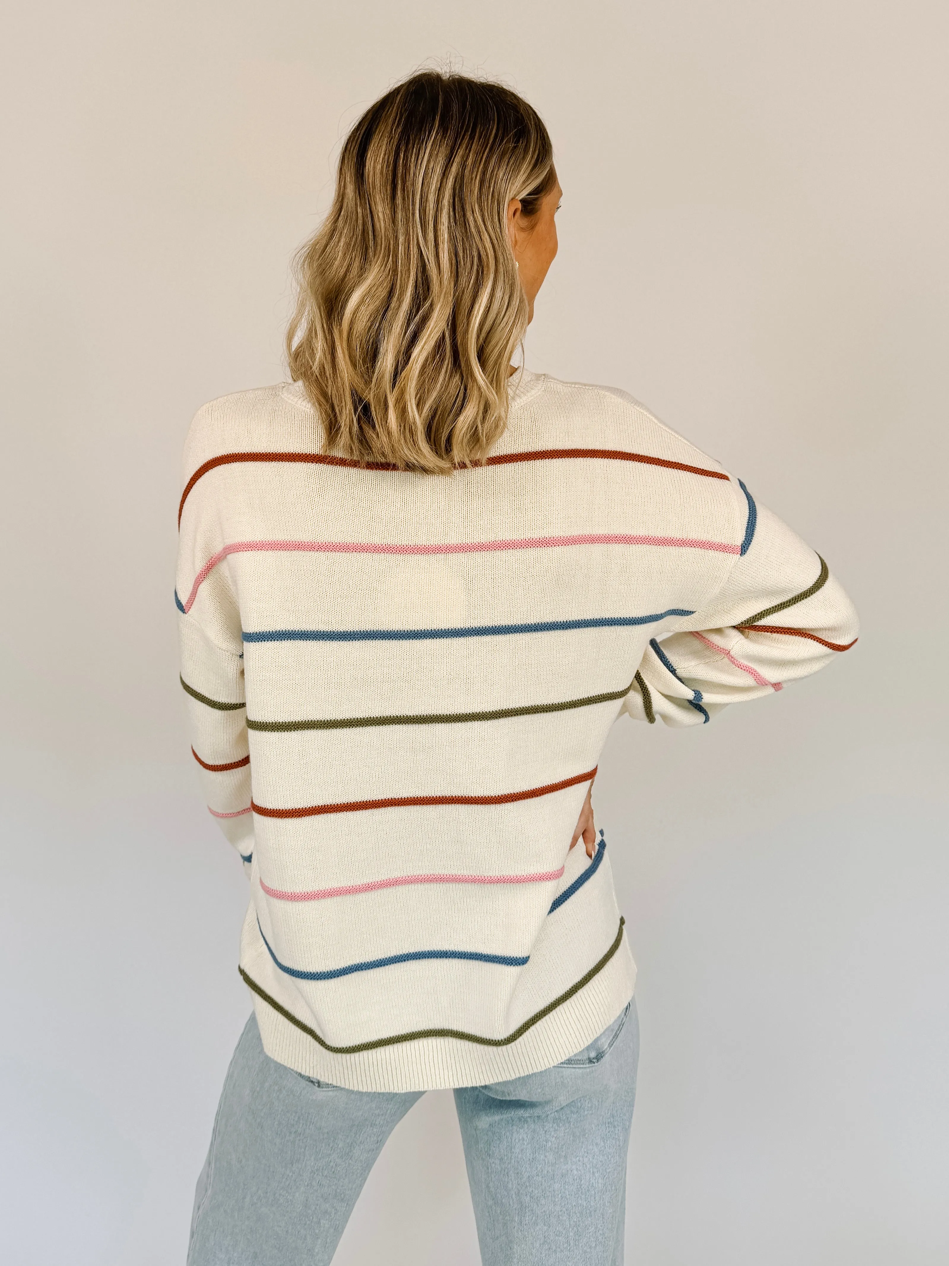 Paulette Colorful Stripes Sweater