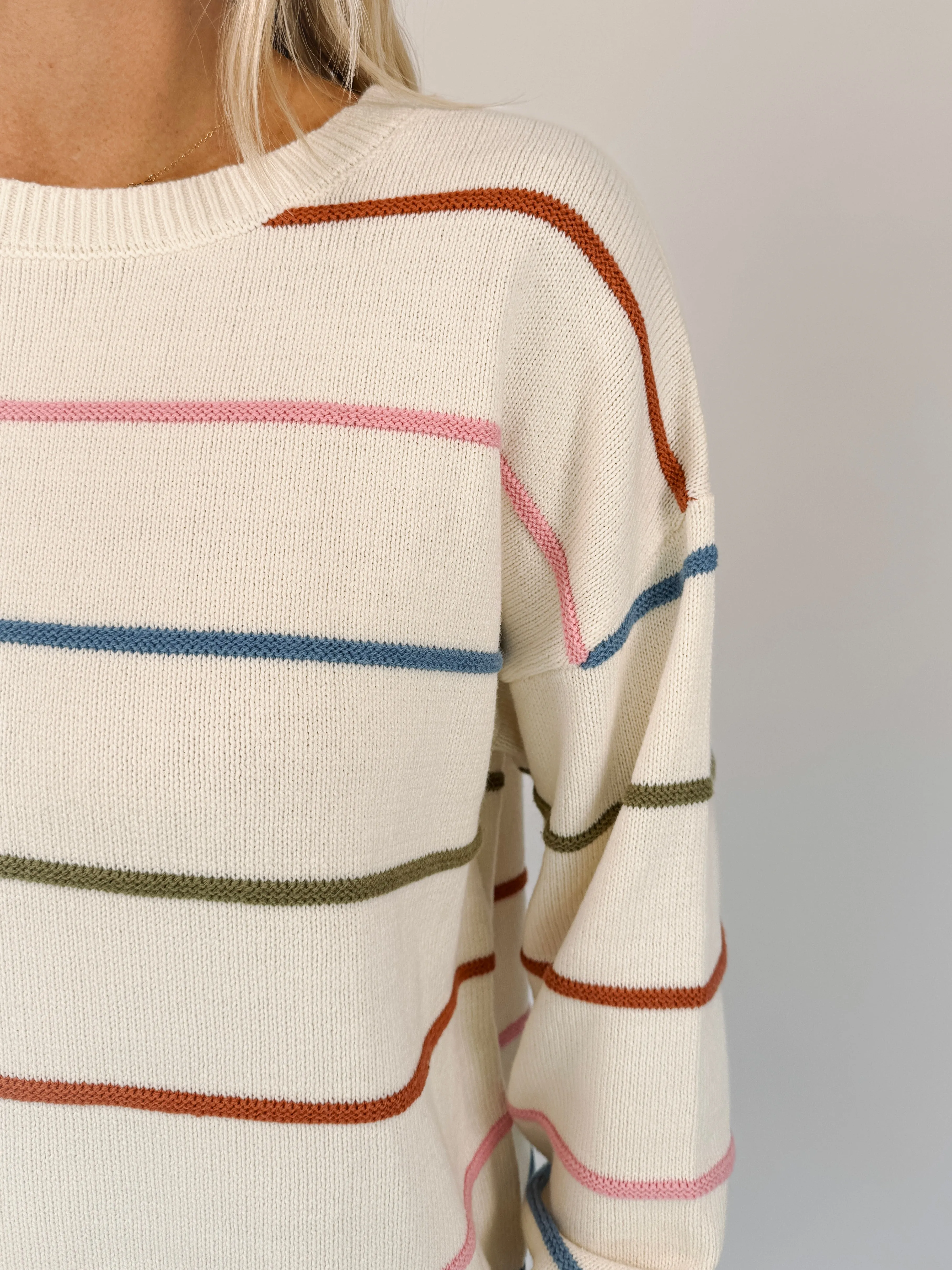 Paulette Colorful Stripes Sweater