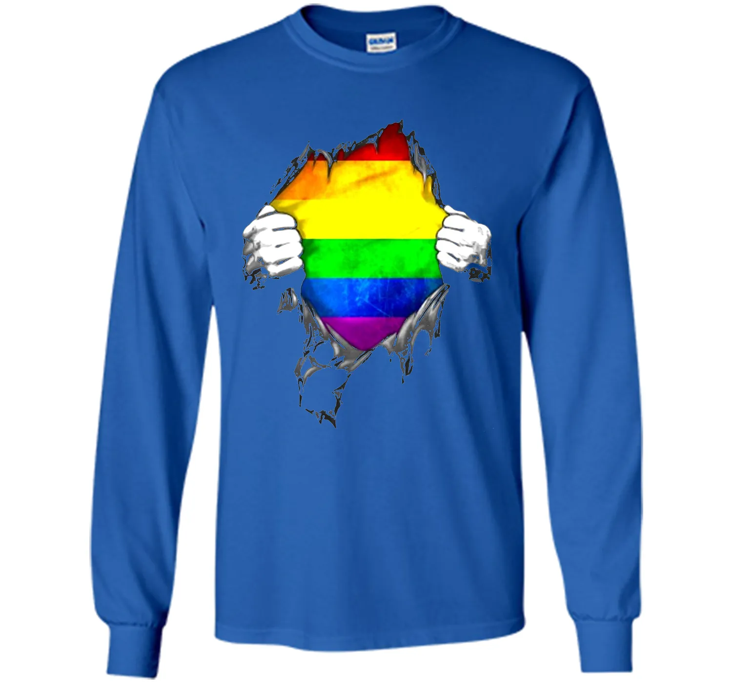 Rainbow Lesbian Gay Pride LGBT Super Stronger T Shirt