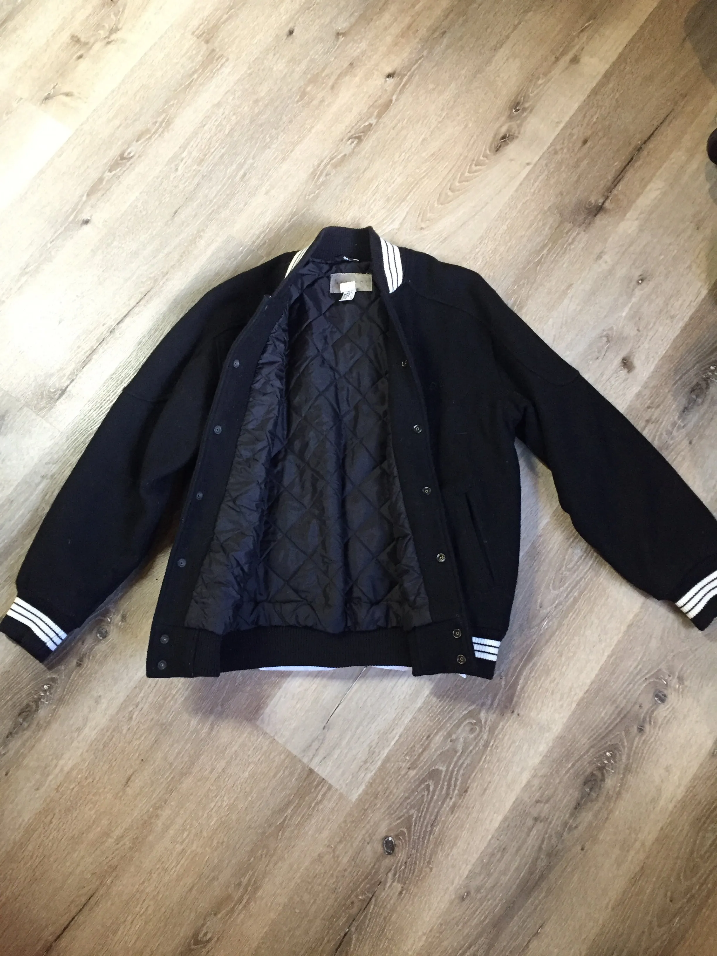 Retreat Black Varsity Jacket SOLD