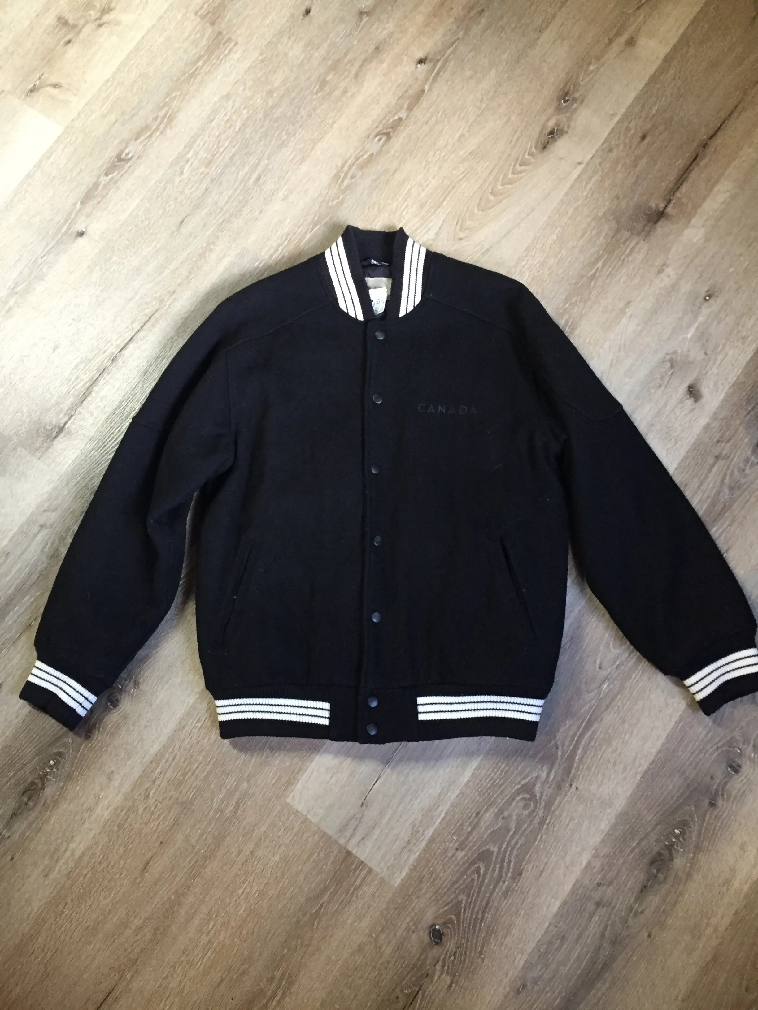 Retreat Black Varsity Jacket SOLD