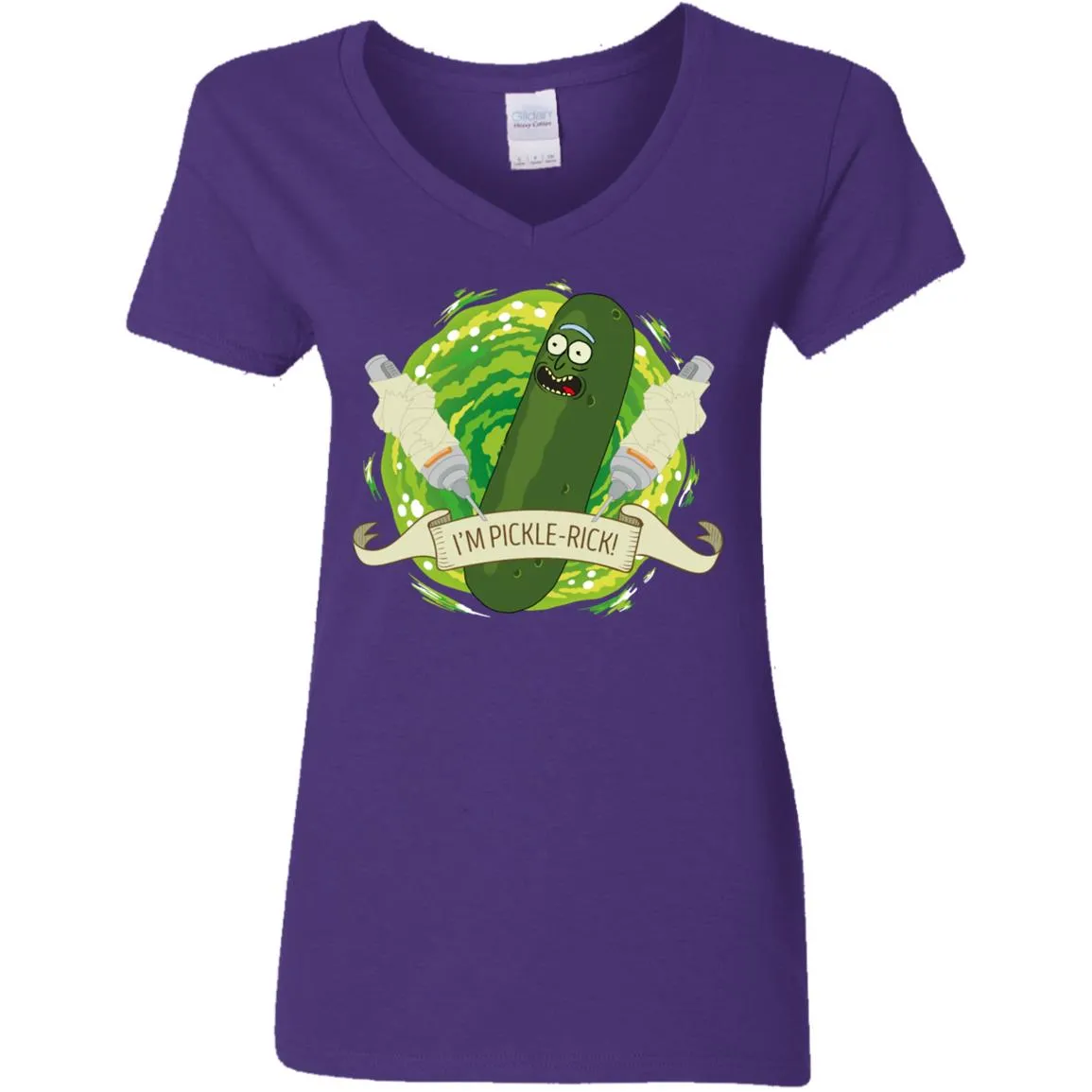 Rick And Morty I'm Pickle Rick Women V-Neck T-Shirt