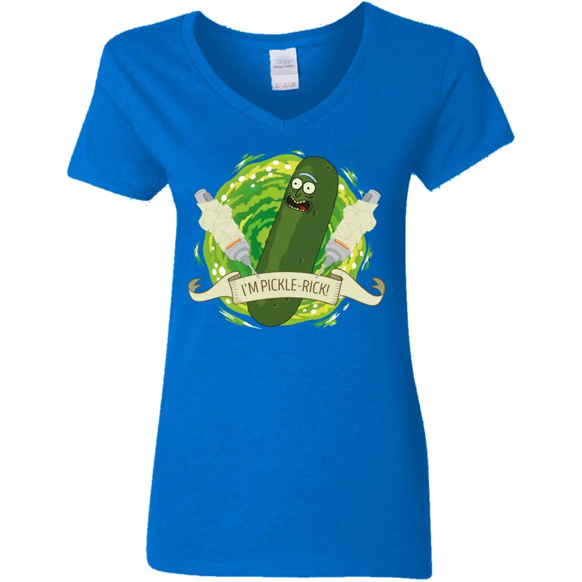 Rick And Morty I'm Pickle Rick Women V-Neck T-Shirt