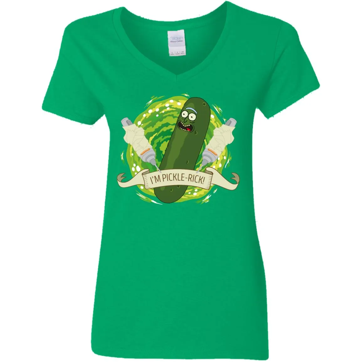 Rick And Morty I'm Pickle Rick Women V-Neck T-Shirt