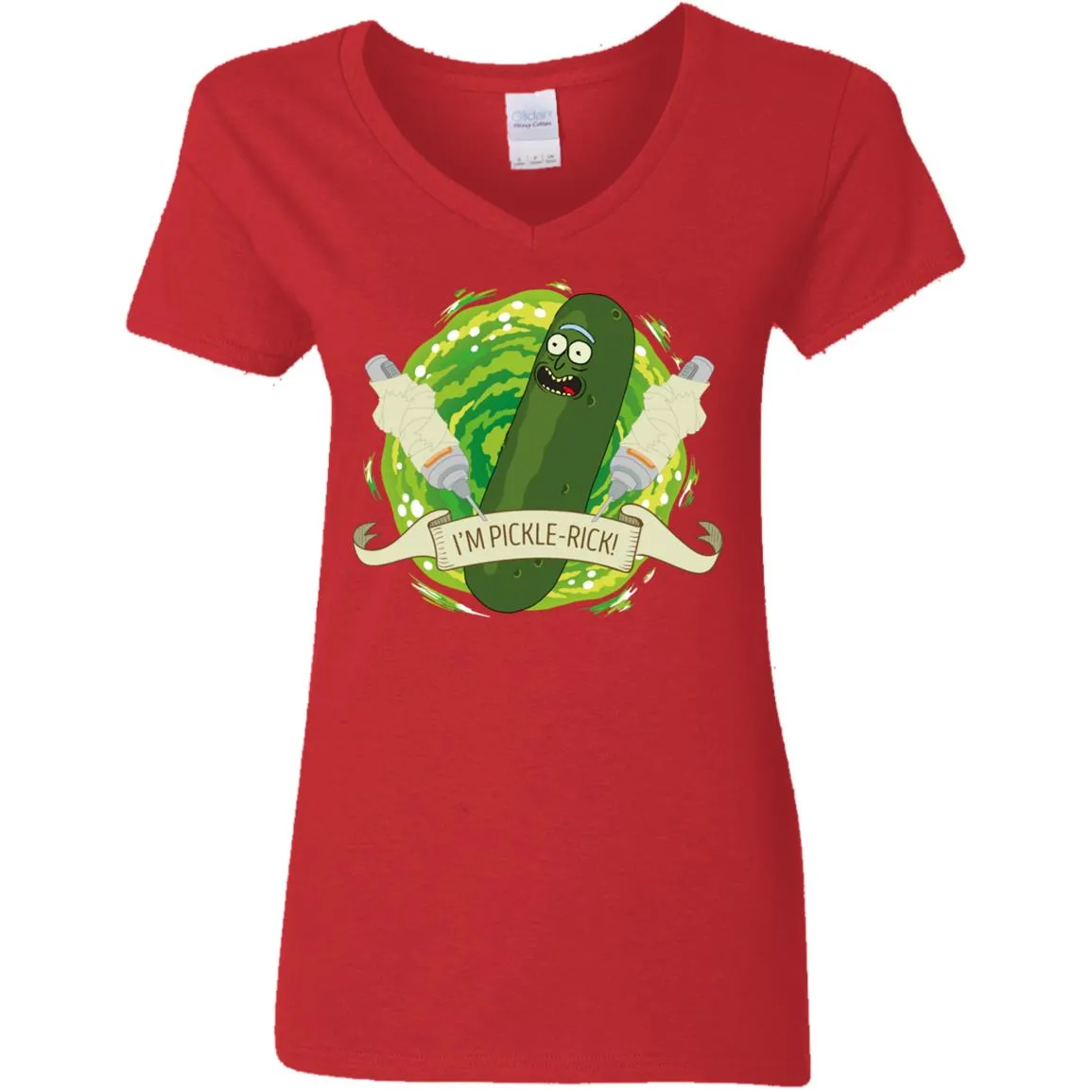 Rick And Morty I'm Pickle Rick Women V-Neck T-Shirt