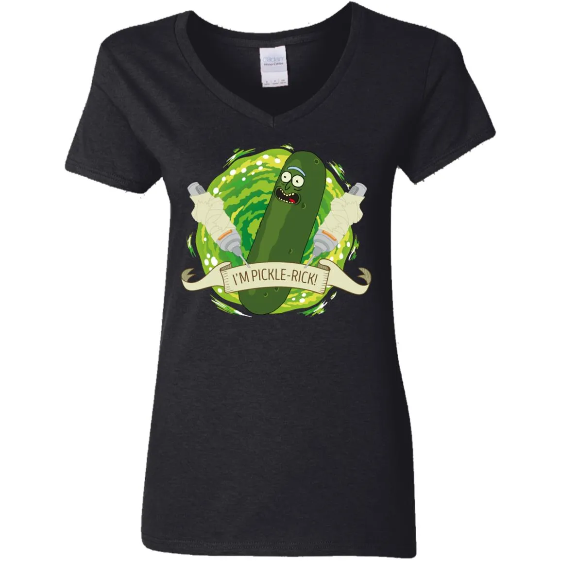 Rick And Morty I'm Pickle Rick Women V-Neck T-Shirt