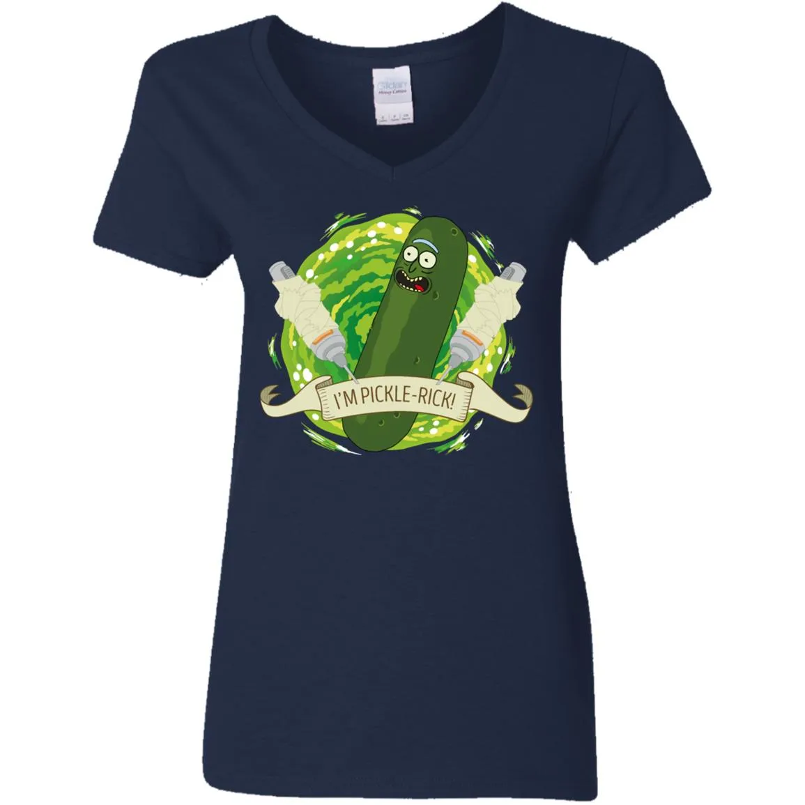 Rick And Morty I'm Pickle Rick Women V-Neck T-Shirt
