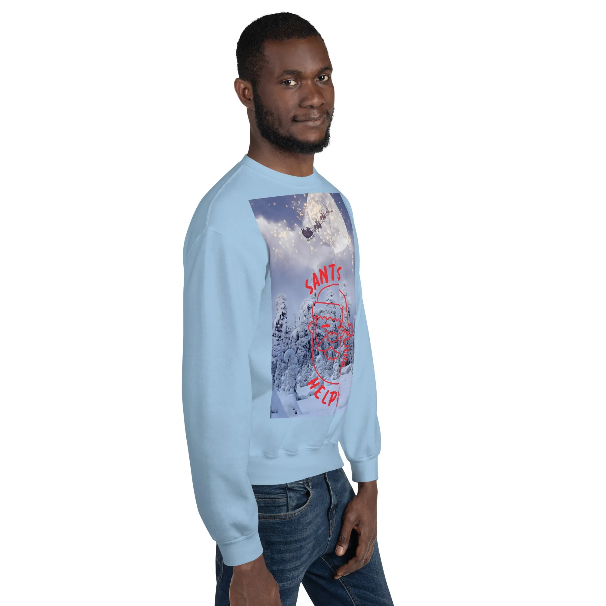 Santa's Little Helper Christmas Sweatshirt (Glamourange Christmas Sweatshirt Men)
