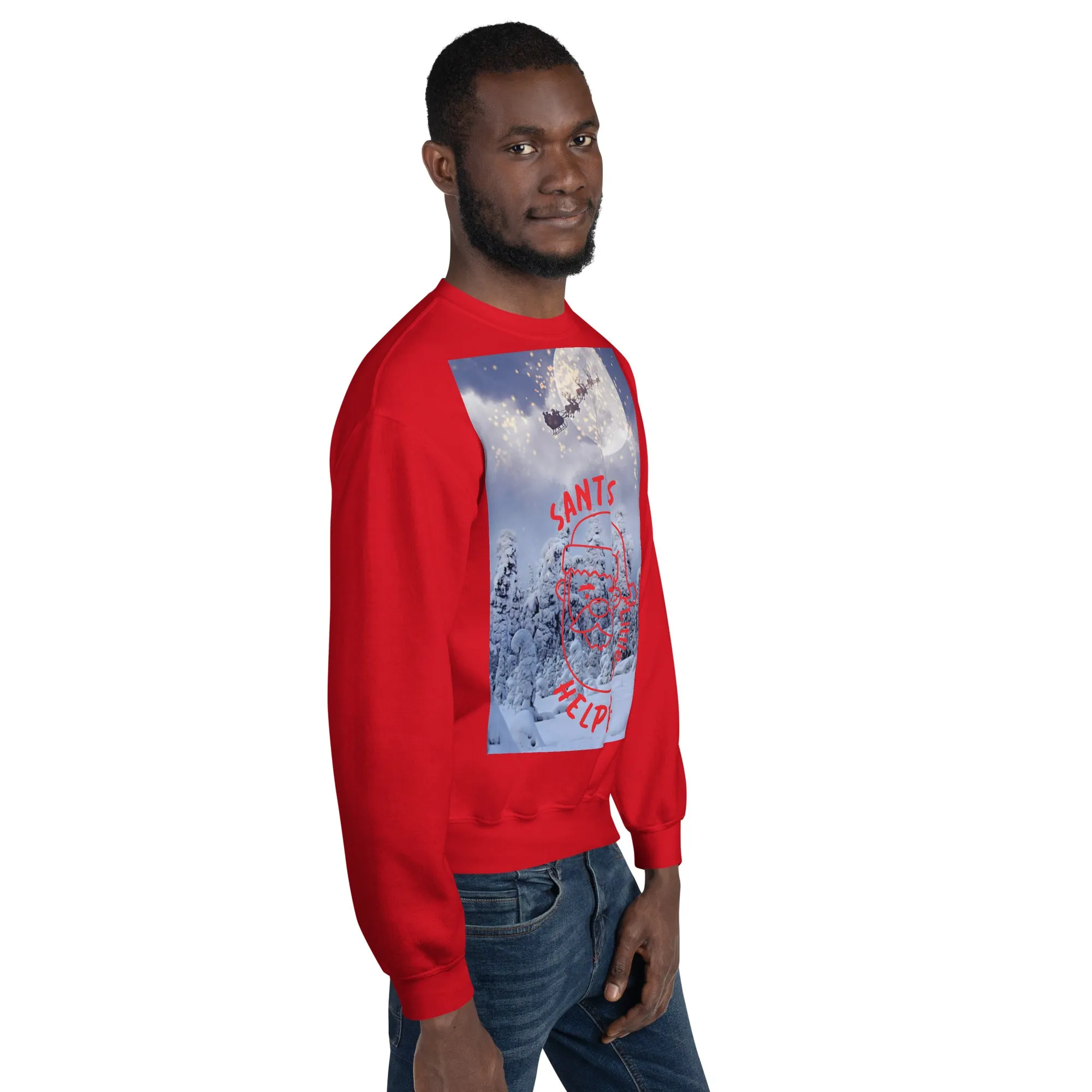 Santa's Little Helper Christmas Sweatshirt (Glamourange Christmas Sweatshirt Men)